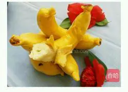 Illustration of how to make banana steamed buns (simulated version) 17