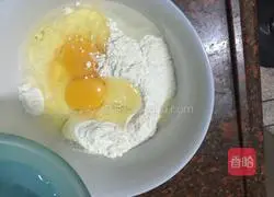 Illustration of how to make chive pancakes 3