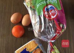 Illustration of how to make cheese and egg sandwiches 1