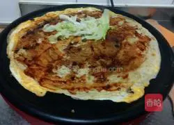 Illustration of how to make multi-grain pancakes (multi-grain pancakes with forks inside) 14