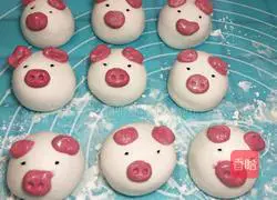 Illustration of how to make piggy glutinous rice balls 20