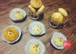 Egg yolk crisp + meat floss cake recipe 15