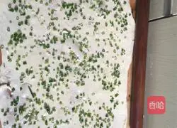 Illustration of how to make scallion pancakes 7