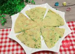 Illustration of how to make garlic and egg pancakes 13