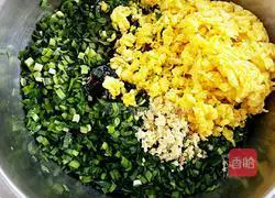 Vegetarian Illustration of how to make three fresh dumplings 7