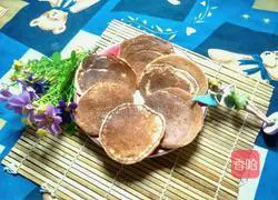 Illustration of how to make banana chocolate milk waffles 8