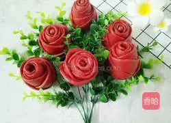 Illustration of how to make rose steamed buns 2