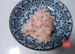 Illustration of how to make minced pork, ham and shaomai 5