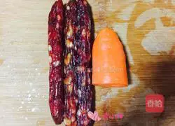 Pickled vegetables Sausage braised rice recipe 2