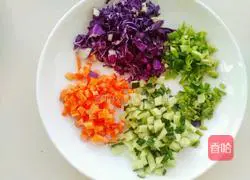 Illustration of how to make big tree fried rice 2