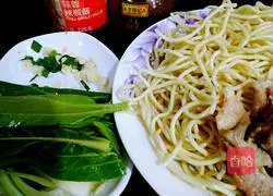 Illustration of how to make fried noodles 1