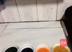 Illustration of how to make rainbow dumplings 1