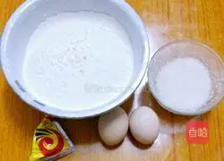 Illustration of how to make horseshoe flower steamed buns 1