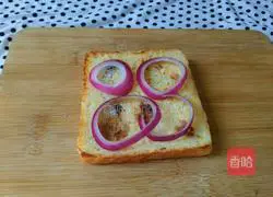 Bean Paste Illustration of making toast sandwich 5