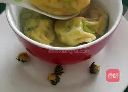 Illustration of how to make leek and egg dumplings 11