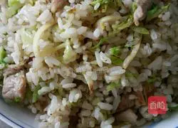 Illustration of how to make cabbage fried rice 5