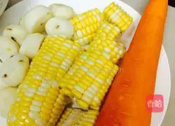 Illustration of how to make corn and carrot dumplings 1