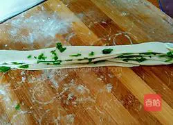 Scallion pancake Illustration of how to do it 5