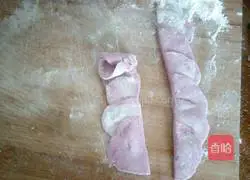 Illustration of how to make purple sweet potato and rose steamed buns 12