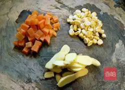 Illustration of rice cooker braised pork ribs rice 3