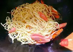 Illustration of home-style fried noodles 4