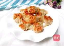 Fried Illustration of making quick-frozen dumplings 7