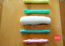 Illustration of how to make rainbow glutinous rice balls 8