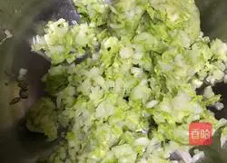 Illustration of how to make cabbage and pork dumplings 2