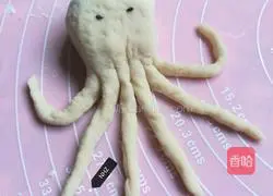 Illustration of how to make milky and cute octopus steamed buns 10
