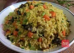 Illustration of how to make colorful fried rice 5