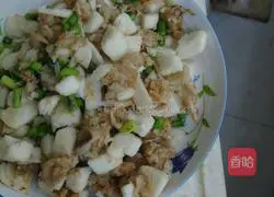 Illustration of how to make fried steamed buns 4