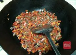 Illustration of how to make bacon fried rice 4