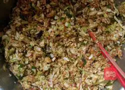 Illustration of how to make cabbage stuffed buns 8