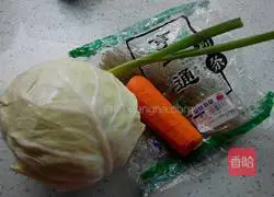 Illustration of how to make cabbage vermicelli steamed buns 2