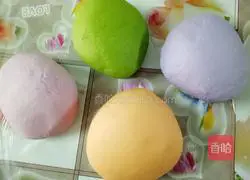 Illustration of how to make colorful dumplings 6