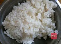 Illustration of how to make colorful fried rice 1