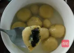 Illustration of how to make pumpkin, peanut and sesame glutinous rice balls 15