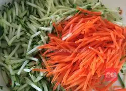  Cucumber carrot egg pancake recipe 1