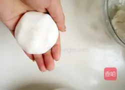 Illustration of how to make sesame red bean glutinous rice cake 6