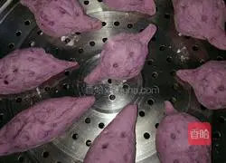 Illustration of how to make homemade purple sweet potato buns 7