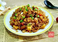 Illustration of Braised Pork, Mushrooms and Carrots with Rice 10