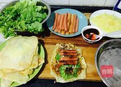 Illustration of simple egg filling cake 11