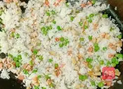 Meatballs, ham and fried rice Practice illustration 9