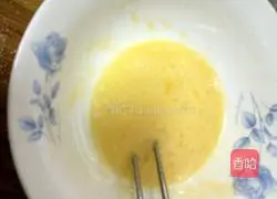 Illustration of how to make pumpkin milk and egg pancakes 5 
