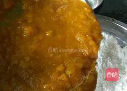 Lotus paste pumpkin cake recipe 2
