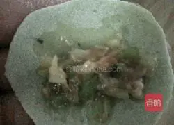 Illustration of how to make delicious spinach and celery dumplings 21