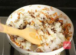 Illustration of how to make mutton fried rice 7