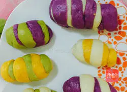 Illustration of how to make colorful steamed buns 5