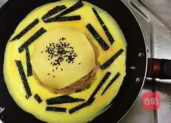 Cheese Omelette Rice (Internet Celebrity Fried Rice) Flaming Mountain Recipe Illustration 9