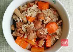 Illustration of how to make chicken leg stewed rice 10